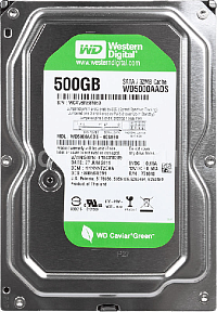 HDD Western Digital WD Caviar Green 3.5", 500 Гб, SATA II, 5400 об/мин