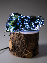 Гирлянда Kurato B003 РОСА, 010 метров, 100 диодов, белый холодный