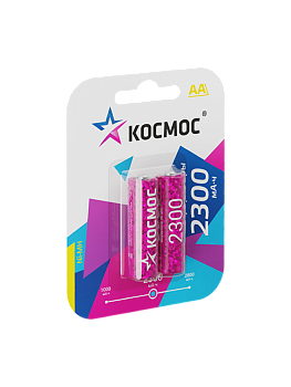 Аккумулятор Космос AA, R6NIMH 2300mAh 2BL (2/24)