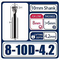 Фреза 8-10D-4,2 для материалов >6 мм