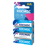 Батарейка Космос AA, R6 1.5V 4BL (4/48)