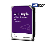 HDD Western Digital WD Purple 3.5", 2 Тб, SATA III, 5400 об/мин, для систем видеонаблюдения, REF
