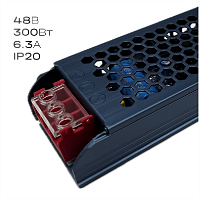 Блок питания БПу-48-300 48В, 300Вт, 6.3A, КПД 90%, IP20 (1/70)