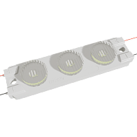 Светодиодный модуль для торцевой засветки RoRi 3LED 12В 3Вт 280-290Лм 20x33гр IP65 белый 7500K