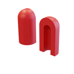 Заглушка для неона 6x12 мм (красный)