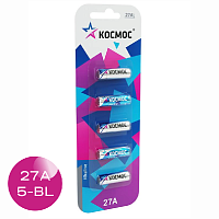 Батарейка Космос 27A, Alkaline 5BL (5/60)