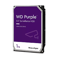 HDD Western Digital WD Purple 3.5", 1 Тб, SATA III, 5400 об/мин, для систем видеонаблюдения, REF