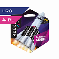 Батарейка Космос AA, ROCKETS LR6 4BL (4/48)