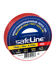 Изолента Safeline 15/20 красный