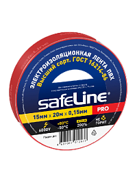 Изолента Safeline 15/20 красный