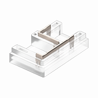 Коннектор Кн-3-10 для COB и SMD ленты 2PIN 10мм угловой