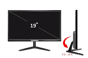 Монитор Sunqar 19" (TFT TN, 1280x1024p (16:10), VGA, HDMI, встроенные динамики)