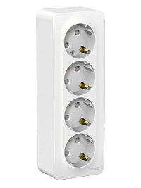 Schneider Electric Blanca розетка наружн. 4 поста, 16A, 250В (белая)