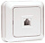 BOLLETO Розетка накладная, телефонная, УХЛ4, IP20 (белая)