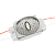 Светодиодный модуль для тонких шрифтов RoRi 1LED 12В 0.36Вт 168x147гр IP67 синий