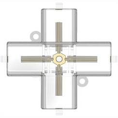 Коннектор X-образный для светильника "Соты"