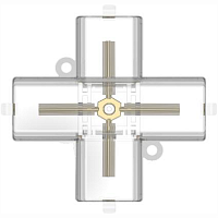 Коннектор X-образный для светильника "Соты"