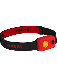 Фонарь налобный светодиодный "РЕКОРД" SH-450 (3хLR03), рассеянный свет (2W)