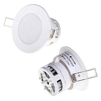 Распродажа Светильник встраиваемый Dallas 220В, 9Вт, 3000K, d=145 мм, белый