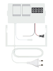 BEZTENI сенсорный выключатель 2CH 220V +обогрев +часы
