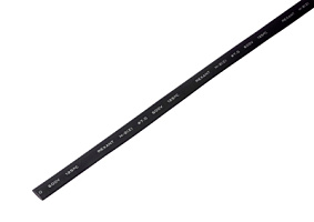 Термоусаживаемая трубка Rexant 7,0/3,5 мм, черная (упак. 50 шт. по 1 м)