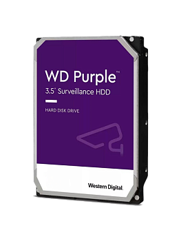HDD Western Digital WD Purple 3.5", 1 Тб, SATA III, 5400 об/мин, для видеонаблюдения
