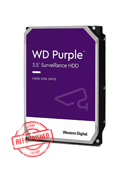 HDD Western Digital WD Purple 3.5", 2 Тб, SATA III, 5400 об/мин, для систем видеонаблюдения, REF
