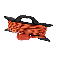 Удлинитель-шнур на рамке PROconnect ПВС 2х0.75, 20 м, б/з, 6 А, 1300 Вт, IP20, оранжевый (Сделано в 