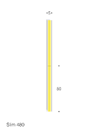 Светодиодная COB-лента Kurato 1CH 5мм 24В 480LED 9Вт/м 2700K (катушка 10 м)