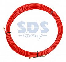 Протяжка кабельная REXANT (мини УЗК в бухте), стеклопруток, d=3,5 мм, 25 м, красная