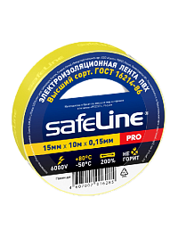 Изолента Safeline 15/10 желтый